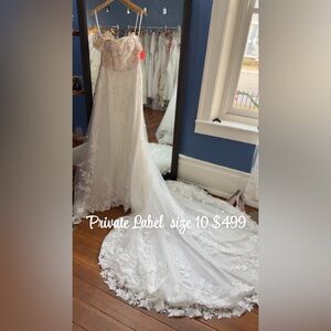 Private Label White Lace Wedding Dress Sample